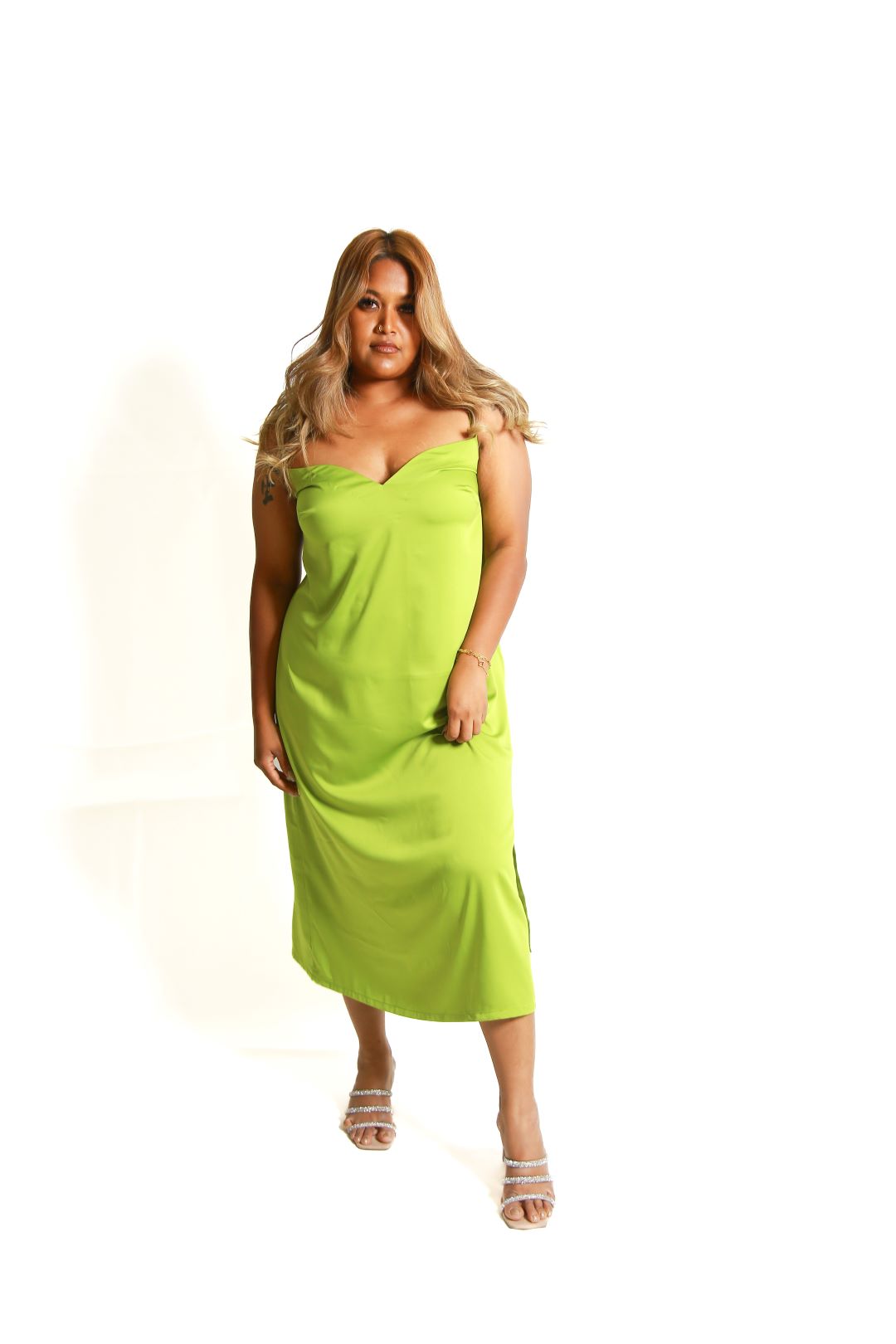 Sonia Green Slip Dress