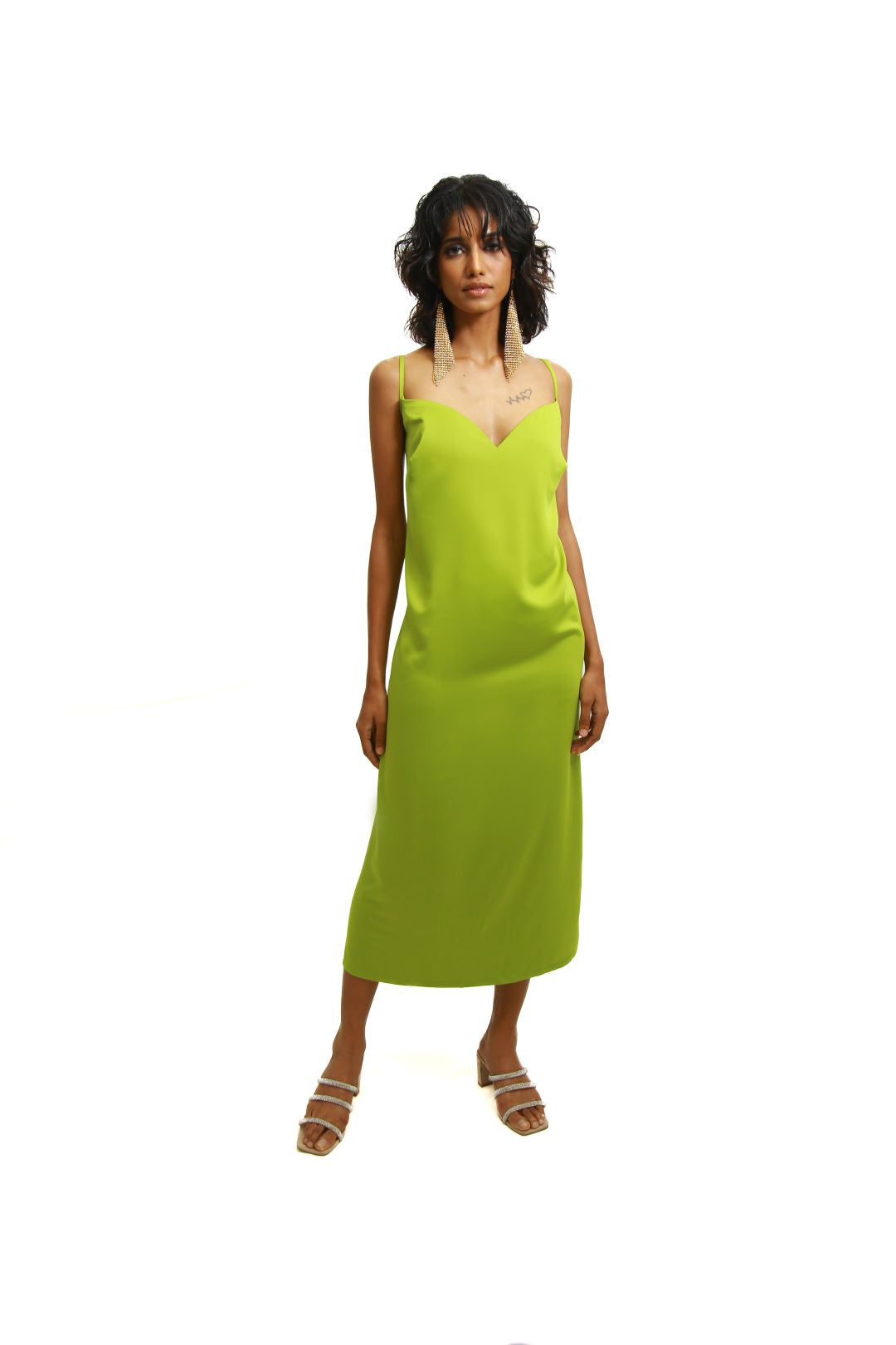 Sonia Green Slip Dress