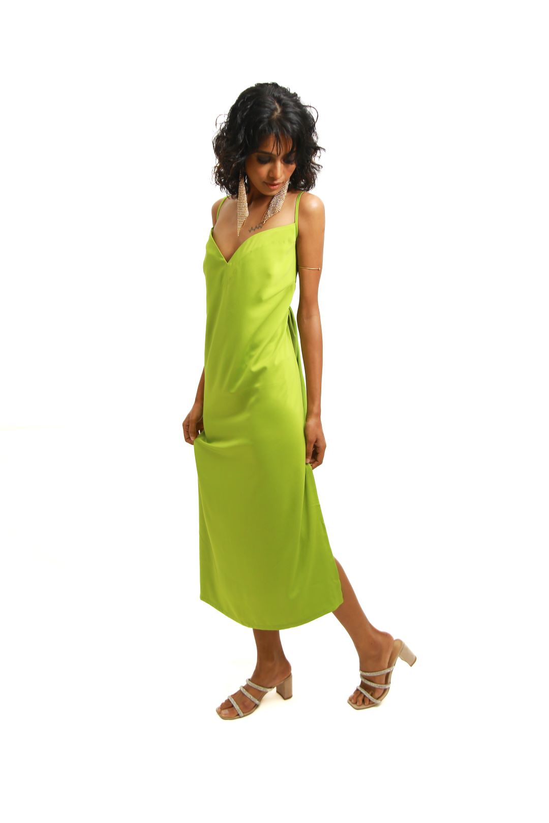 Sonia Green Slip Dress